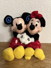 Mickey  Minnie Mouse Disney Valentine Hugging 8  Stuffed Plush Bean Bag Toys