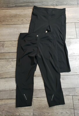 ''2Pc'' Tangerine women's cropped  Capri Legging Sz S Waist 27'' Rise 8 Inseam 18.5