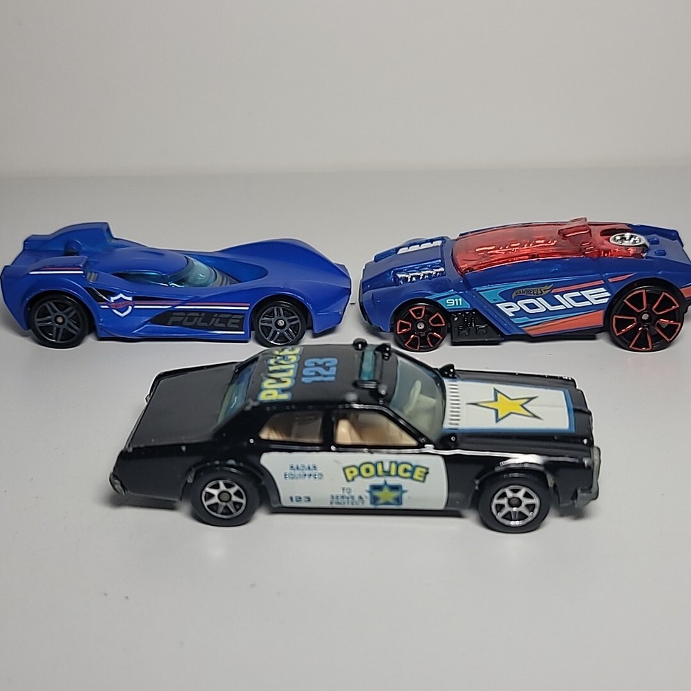 Vintage Hot Wheels Police Car Lot Of 3