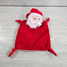 Bearington Baby Santa Claus Lovey Security Blanket Christmas Knotted Corners