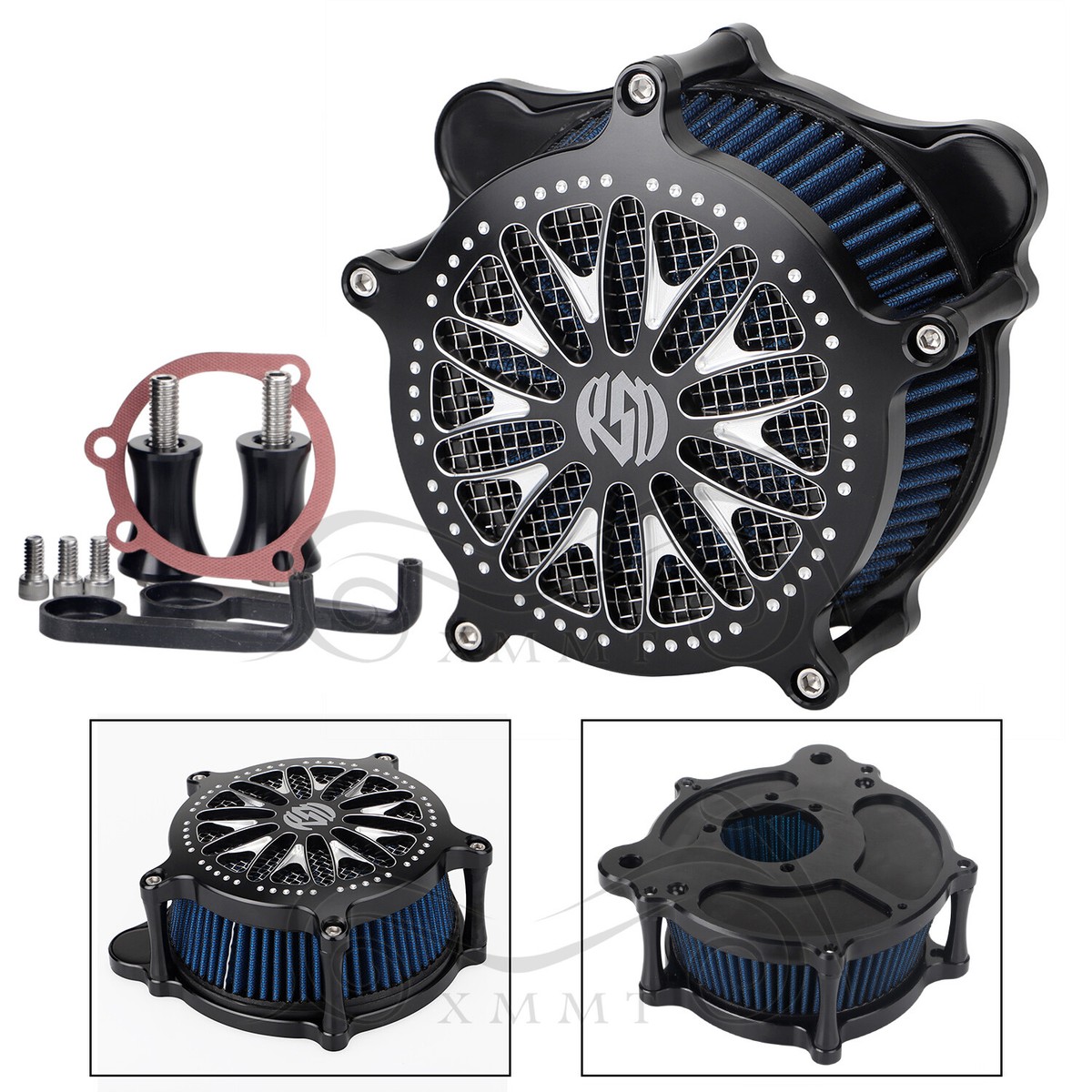 Air Cleaner Blue Element Intake Filter For Harley Dyna Low Rider