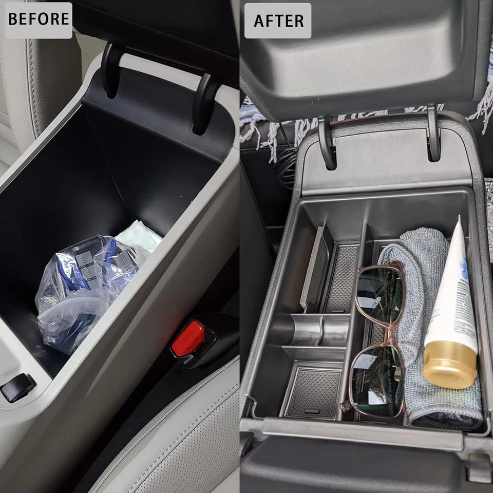 Para Hyundai Tucson 2022-2024 Consola Central Apoyabrazos Caja Almacenamiento Bandeja Accesorios Foto 2 de 4