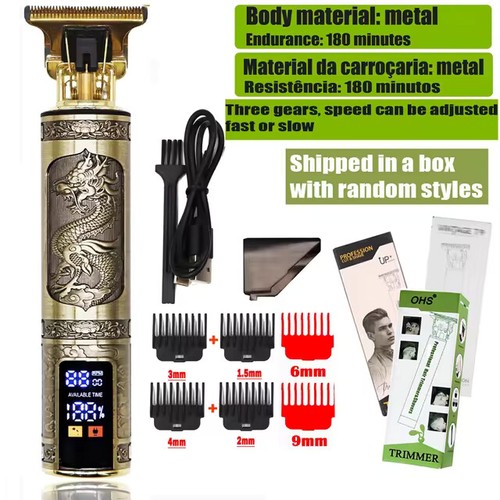 T9 Cordless Electric Hair Beard Mustache Shaver Trimmer Travel Shaving Machine - Picture 30 of 30