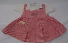Vintage Cabbage Patch Babyland General Hospital Volunteer Candy Striped Dress