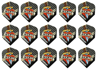 5 Sets Harrows Dimplex Standard Dart Flights - Ships Tracking - Dagger In Heart