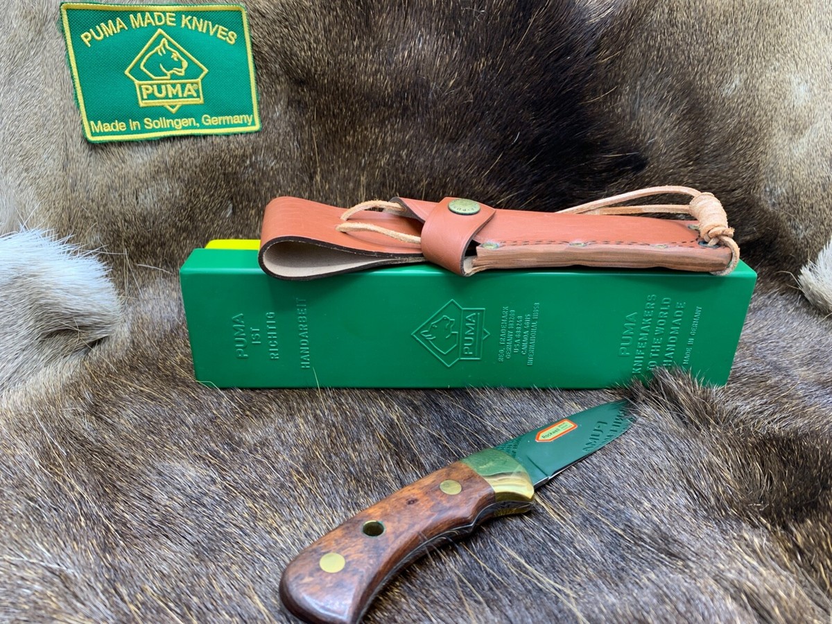 Vintage Puma 12 6005 4 Star Nicker Knife Jacaranda Handle Mint In