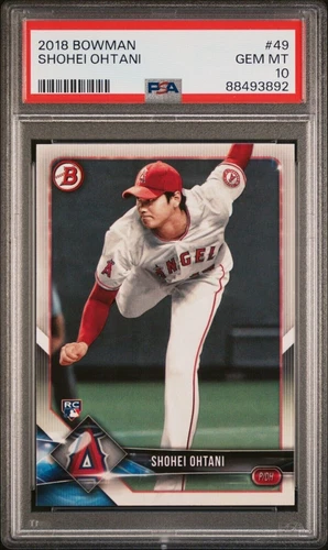 2018 BOWMAN #49 SHOHEI OHTANI PSA 10 RC DODGERS QTY AVAILABLE