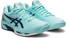 ASICS Women Solution Speed FF 2 Clear Blue/Light Indigo, Size 5.5,