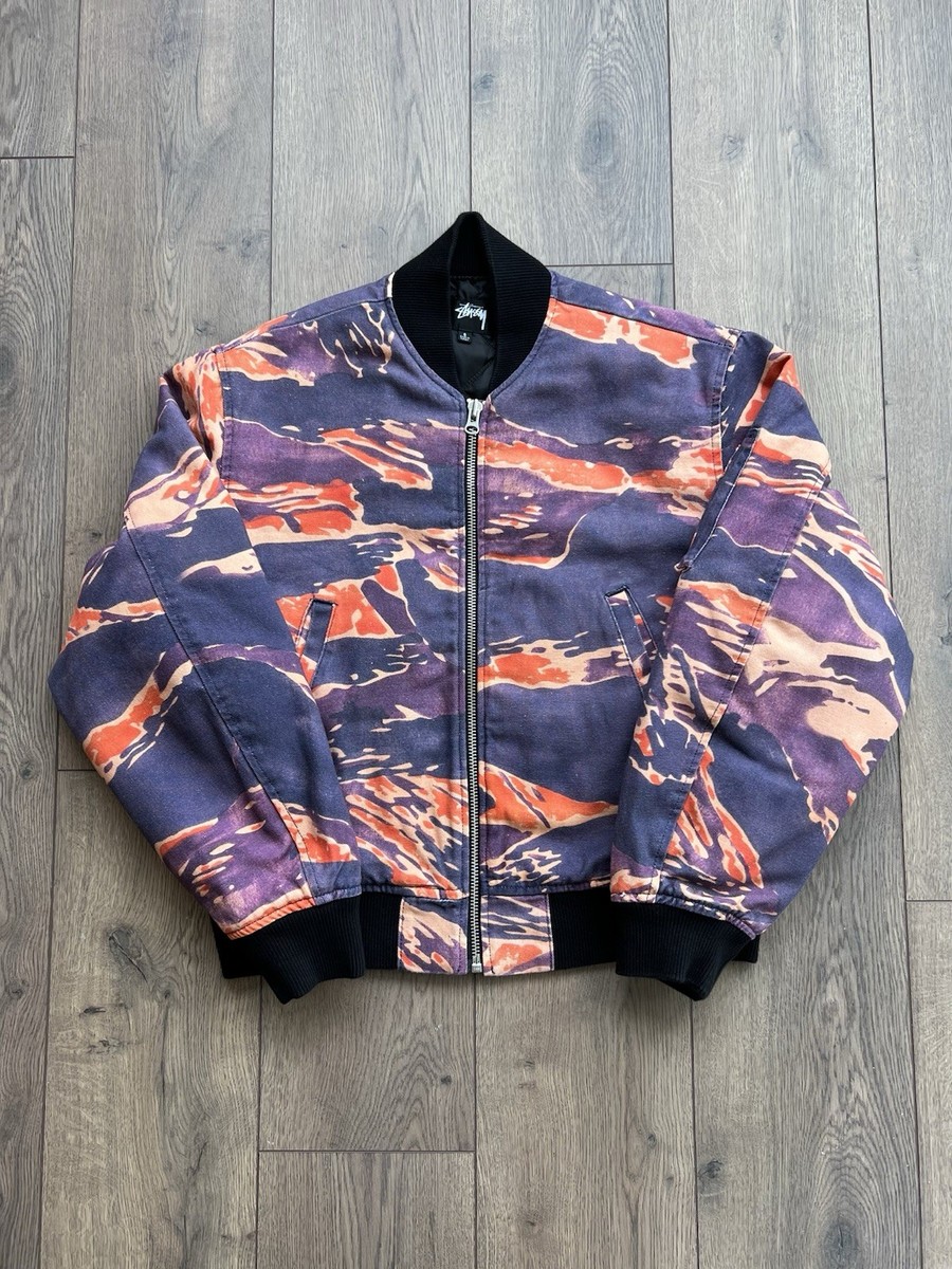 Stussy x Lucien Smith Tigris Canvas Bomber Jacket Small | eBay