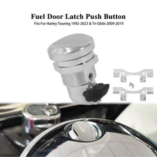 Fuel Door Latch Push Button Gas Cap Fit For Harley Touing Street Glide 1992-2024