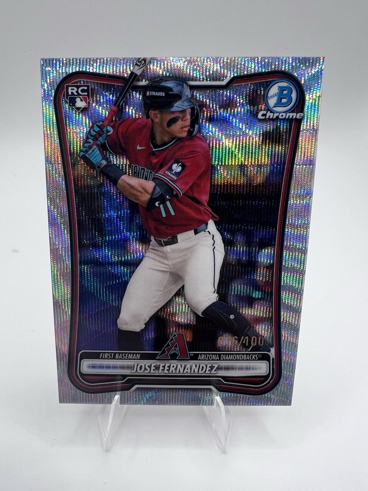 2026 Bowman Chrome Jose Fernandez RC Rookie Wave Refractor /100 Diamondbacks