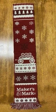 Makers Mark Limited Edition Winter Christmas Scarf
