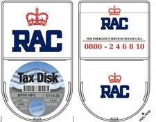 RETRO VINTAGE RAC TAX DISC HOLDER | CLASSIC CAR | 1973 - 1998 | *RARE*