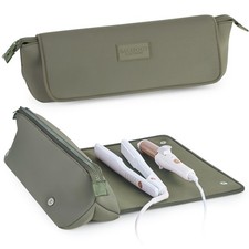 Hair Tools Travel Bag and Heat Resistant Mat 15.5" for Flat Irons, Straight...