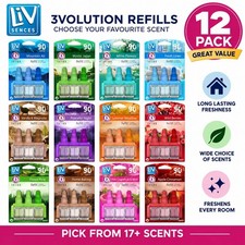 12 Pack LIV SENCES Febreze 3Volution Plug In Refills Air Freshener for Ambi Pure