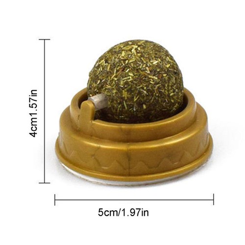 Moistureproof Rotatable Cat Toys Cat Mint Interactive Catnip Balls Rotatable - Picture 3 of 12