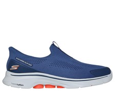Skechers Shoes Men Slip ins Go Walk 7 Navy Extra Wide Memory Foam Comfort 216553