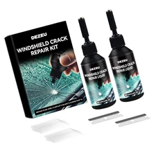 Windshield Crack Repair Kit,Upgraded 2 Bottles Glass Crack Repair Kit,5MinQui...