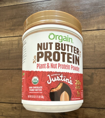 Orgain Plant-Based Protein Powder Dark Chocolate Peanut Butter USDA Organic