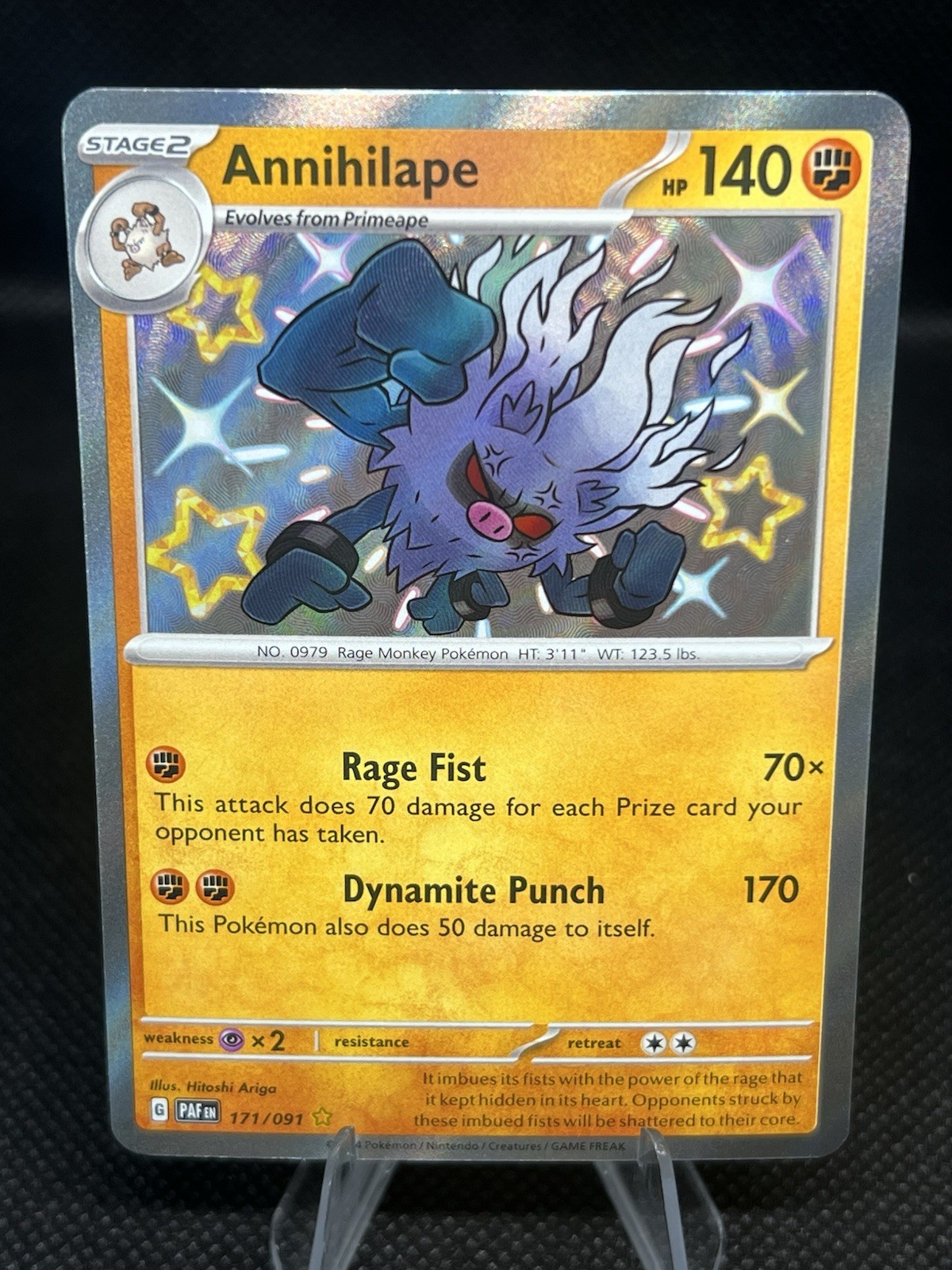 Annihilape - SV: Paldean Fates 171/091 Shiny Rare NM