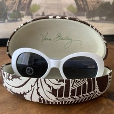 VeraBradley VintageImperialToile Case Retro Style JuicyCouture White Sunglasses