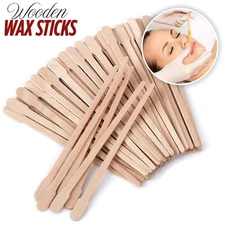 600pcs Extra Small 3.5" Wooden Waxing Sticks for Eyebrow Lip Hair Wax Applicator