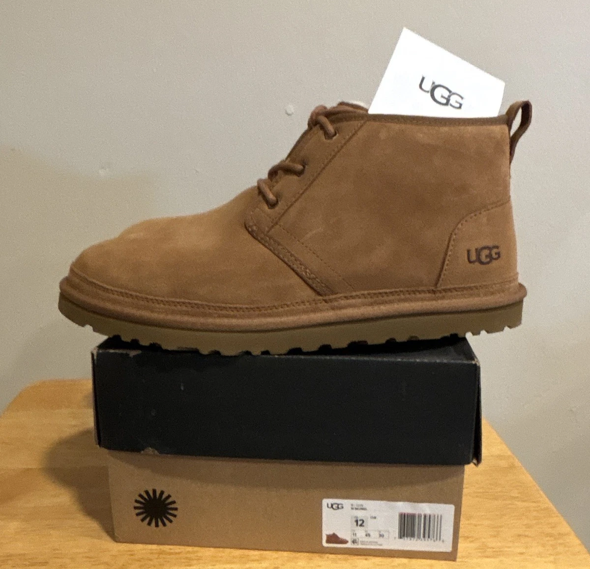UGG Neumel Men’s Size 15 Canvas Chukka Boots Olive Tan Wool Lined 3264 ugg-mens-neumel-chukka-boot-  main image 3