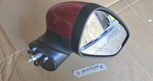 2011-2019 Ford Fiesta Passenger Right Door Side View Power Mirror Red Oem.
