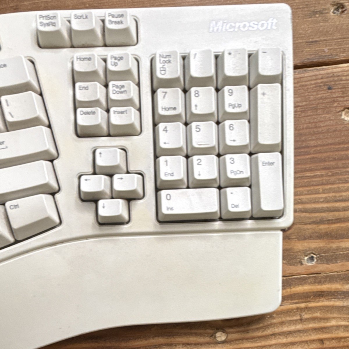 Microsoft Natural Keyboard Elite Ergonomic Wired PS/2 White QWERTY