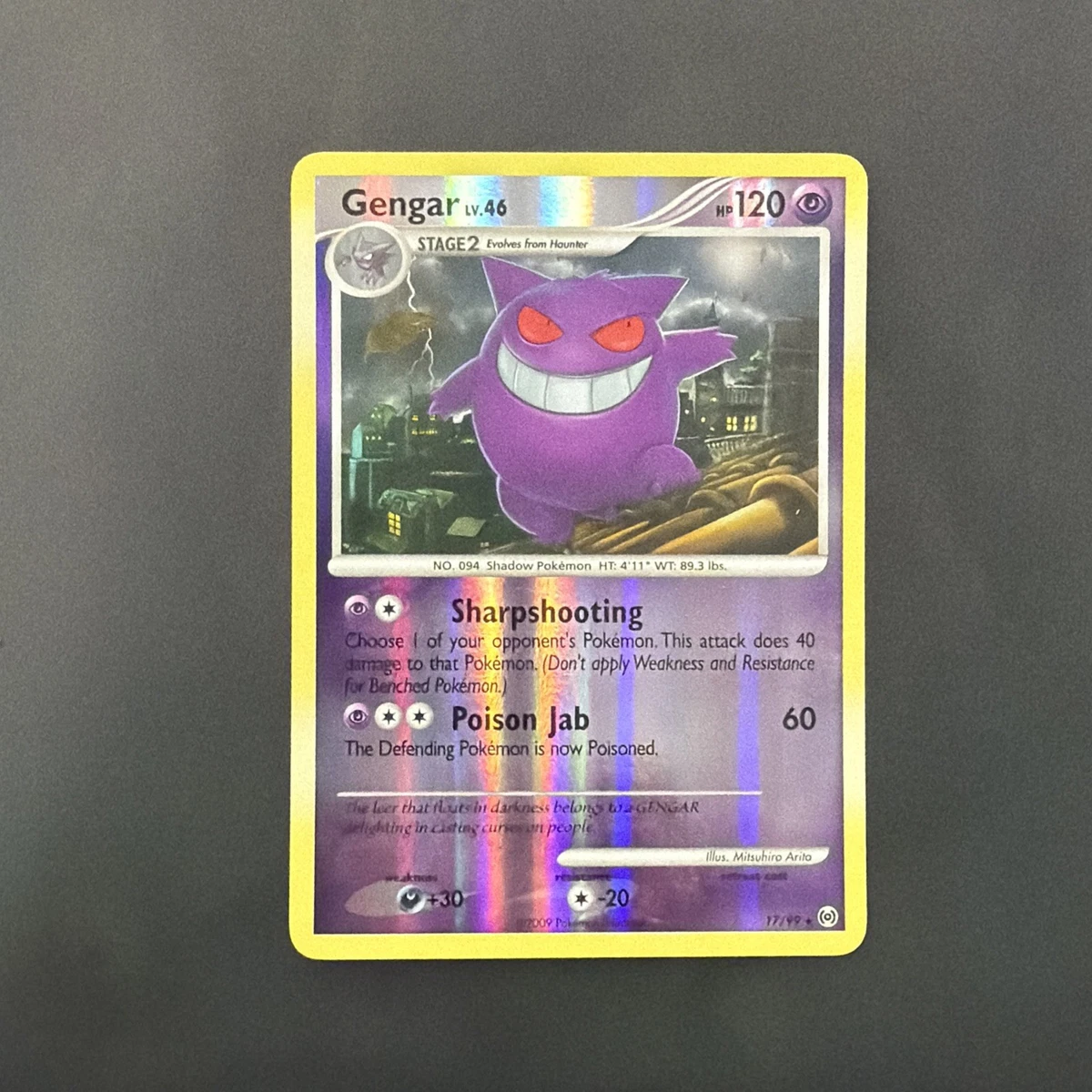 Gengar Pokémon TCG Arceus Rare Individual Collectible Card Game