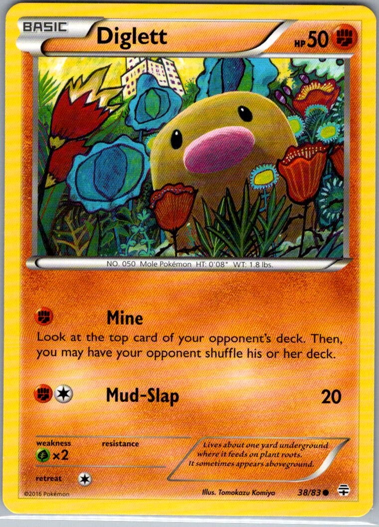 Diglett 38/83 Non Holo Generations - Pokemon Card - NM