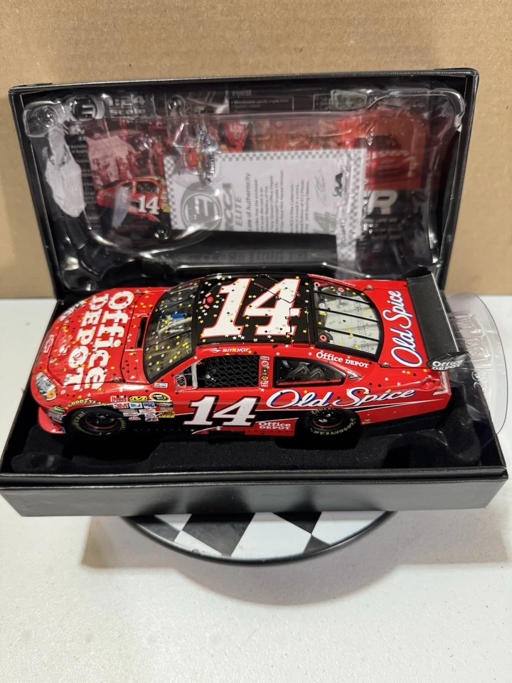RARO* Tony Stewart ELITE #14 Office Depot All Star Win 2009 1/24 Nascar Diecast Foto 4 de 4