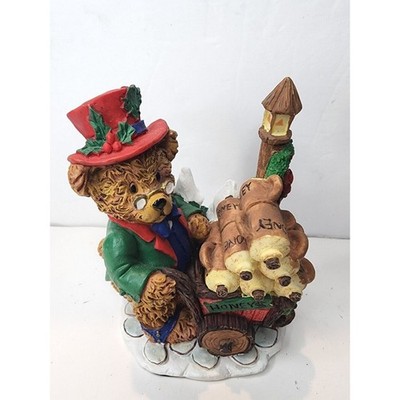 VTG HOLLYBEARY U.S.A. CHRISTMAS JUST BEARY SOUTH OF THE NORTH POLE BUCKY BEAR