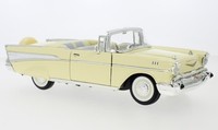 Lucky Die Cast LDC92108CREAM - 1/18 - Chevrolet Bel Air Convertible, Hellgelb/We