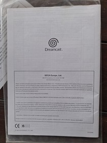 Original Sega Dreamcast English-French Instruction PAL Eur Booklet. Vintage 1999