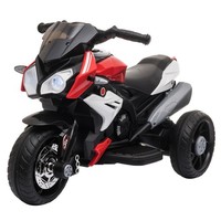 HOMCOM Kids Electric Motorcycle Ride On Toy, 6V Battery, Music, Horn, Lights