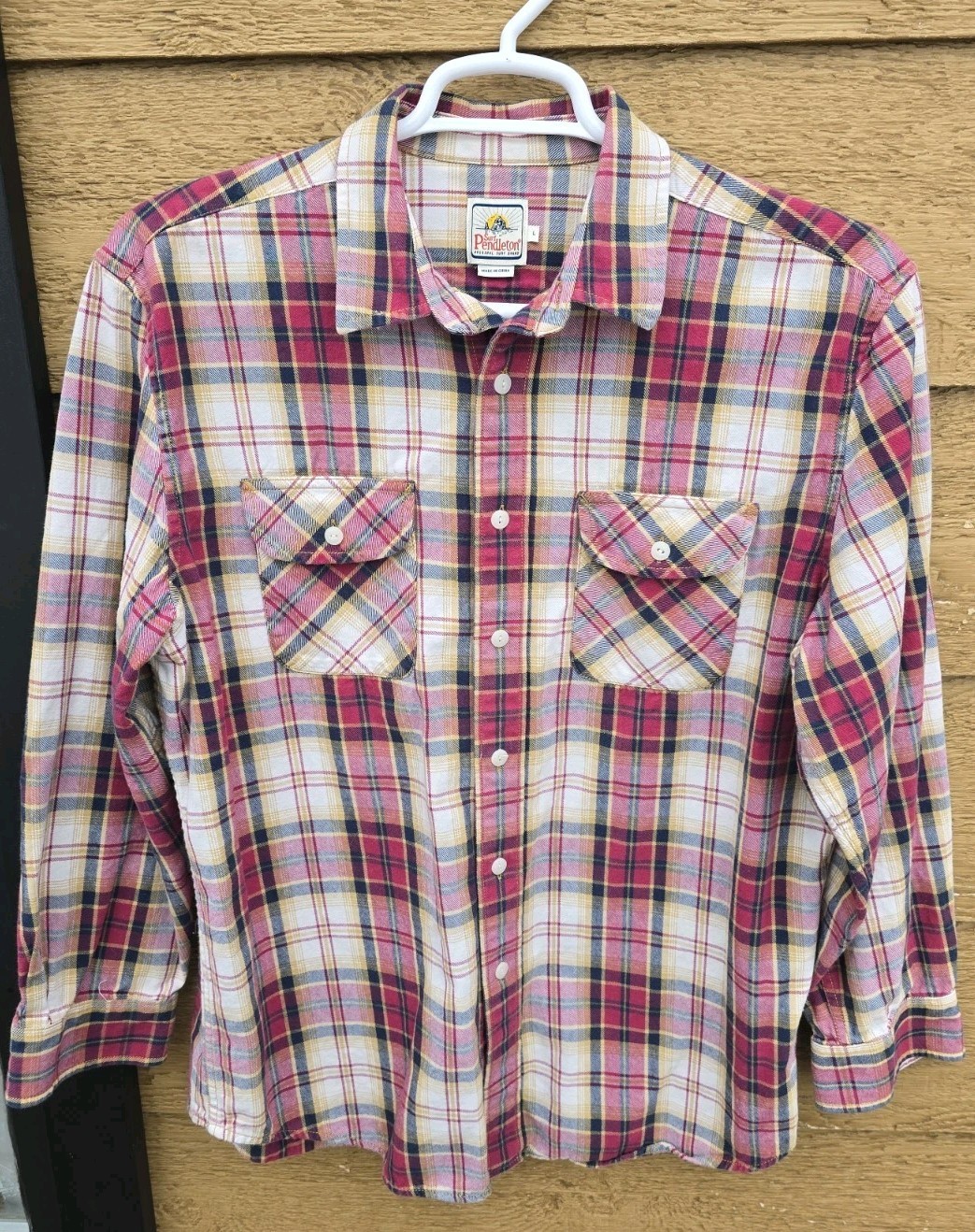 Surf Pendleton Flannel Button Down Shirt Mens Lar… - image 1