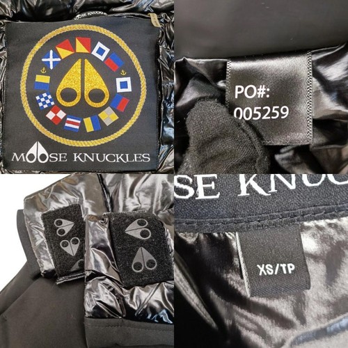 MOOSE KNUCKLES Black Down Jacket XS Dugald 005259 - Picture 10 of 10
