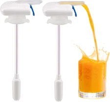 2Pack Automatic Drink Dispenser, Milk Dispenser for Fridge Gallon, Milk Gallon D