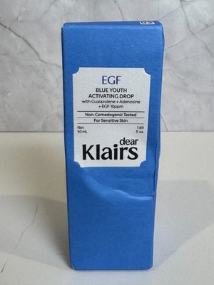 dear Klairs Blue Youth Activating Drop EGF Guaiazulene Adenosine for face