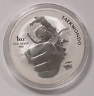 2020 1oz .999 Fine Silver Korea Taekwondo Medal