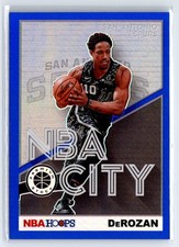 2019-20 Hoops Premium Stock NBA City Blue #15 DeMar DeRozan Spurs