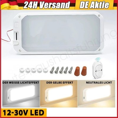 LED Deckenlampe 12V/24V Wohnmobil Wohnwagen Boot Beleuchtung Mit Fernbedienung