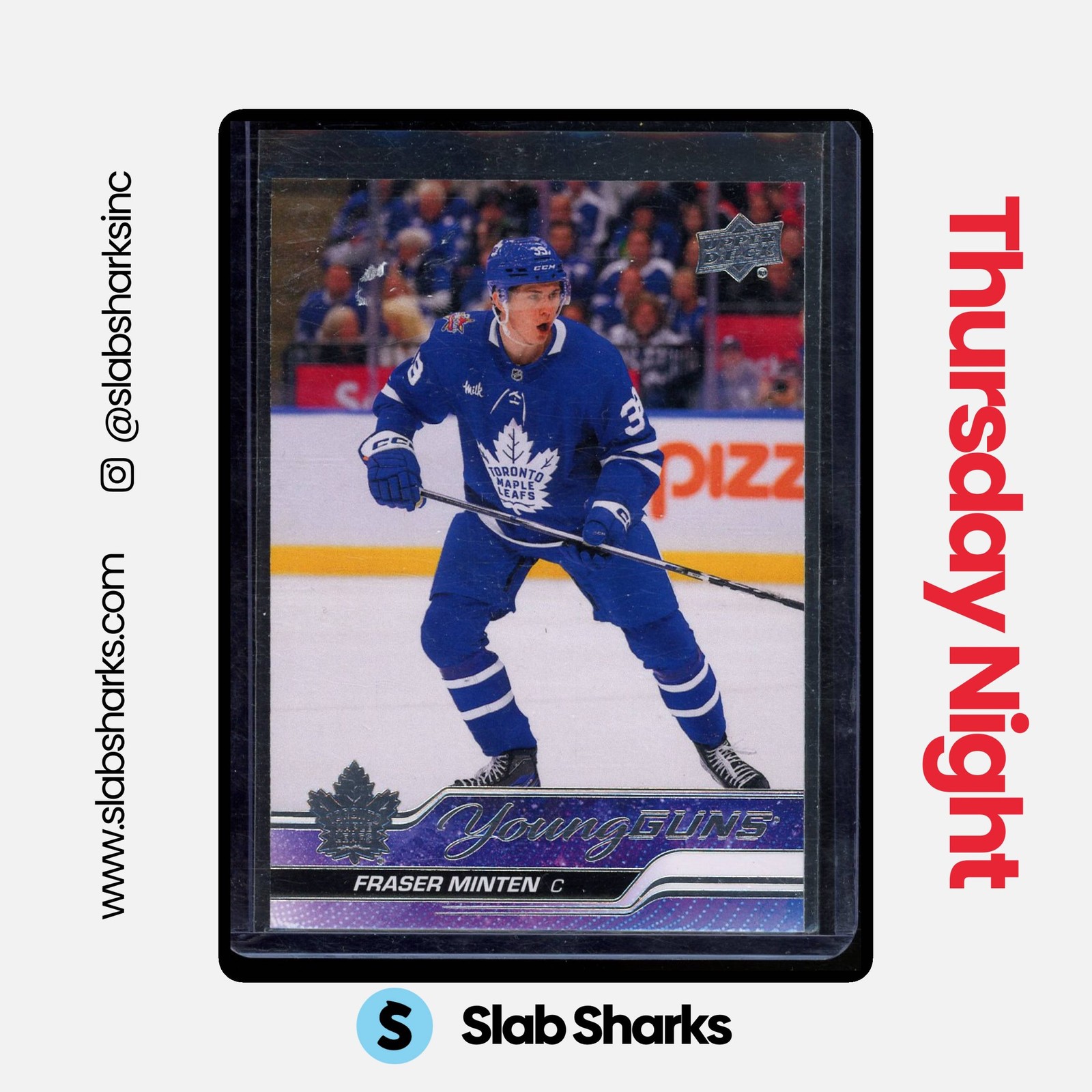 2023 UPPER DECK #482 FRASER MINTEN YOUNG GUNS RC ROOKIE