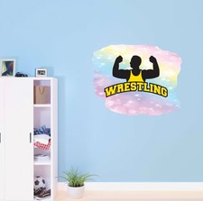 Design With Vinyl Home Wall Decals-Flaunting Wrestler- 40 in X 32 in