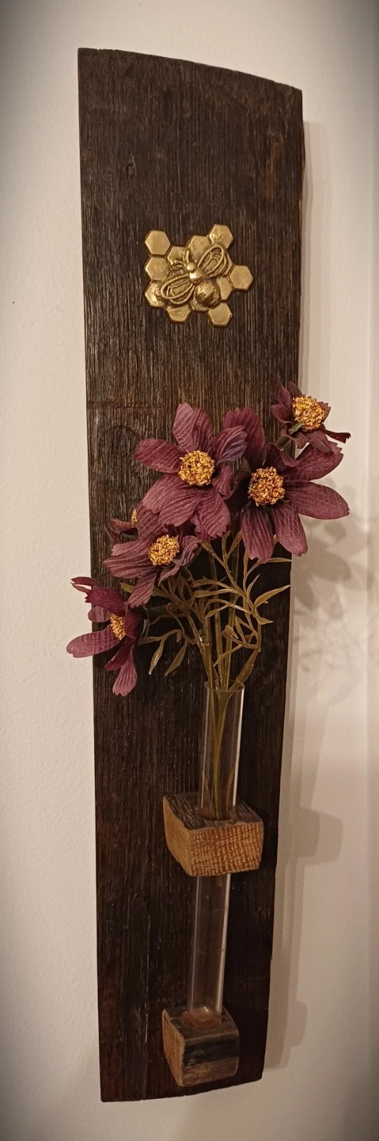 Rustic Wall Hanging Flower Vase (flowers not included)