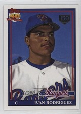 2019 Update Iconic Card Reprints 150th Anniversary /150 Ivan Rodriguez HOF 06hn