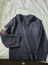 WWII 1940s Mens Wool Naval Sweater / WW2 Naval Clothing Factory Uniform Top