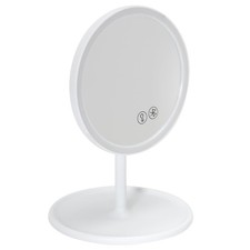 Miroir Lumineux Led Sans Fil "Enceinte" 26cm Blanc