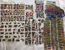 SCRAPBOOK Stickers- Foil  Glitter INSECTS/Reptiles